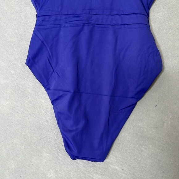 Andie The Samoa One Piece Bathing Suit Women Sz Medium Lapis Blue Cut Out NWT - Picture 9 of 16